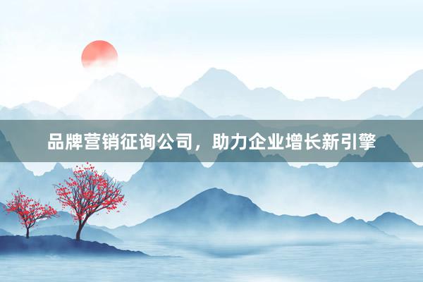 品牌营销征询公司，助力企业增长新引擎
